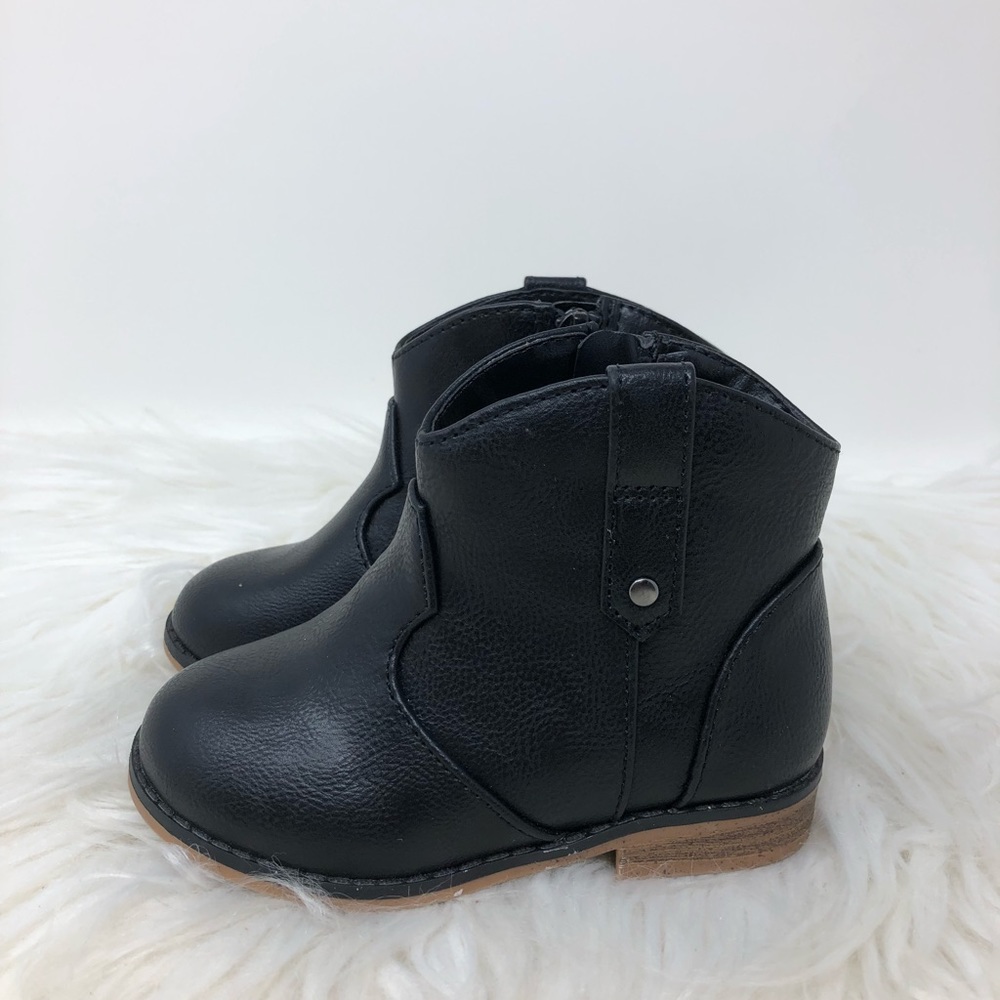 Cat & Jack Western Black Boot Toddler Girl - Picture 2 of 4